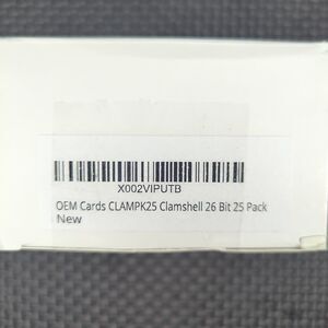 25 Pk Clamshell Access ID Cards Proximity Pre-Programmed Clampk25 125Hz 26-Bit